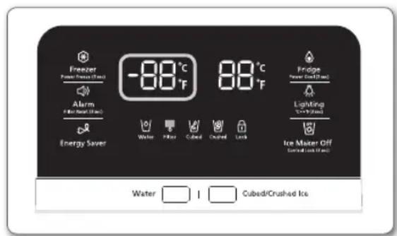SAMSUNG RF28JBEDBSG - Controlling the Freezer temperature - 1