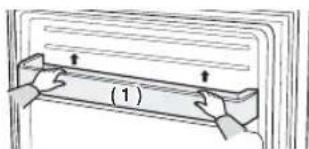 SAMSUNG RF28JBEDBSG - Barre de retenue du compartment du congélateur - 1
