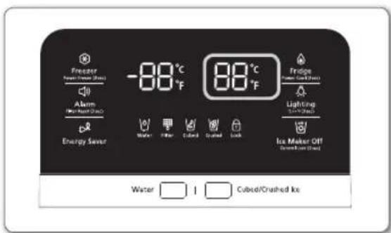 SAMSUNG RF28JBEDBSG - Controlling the fridge temperature - 1