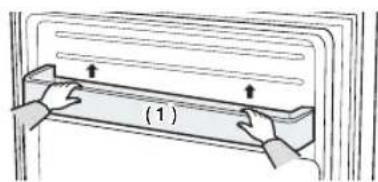 SAMSUNG RF28JBEDBSG - DISASSEMBLING THE FREEZER DOOR - 2