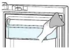 SAMSUNG RF28JBEDBSG - Cleaning the Rubber door seals - 1