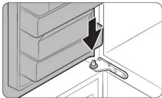 SAMSUNG RF28K9580SR - como colocar nuevomente las puertas del refrigerador - 1
