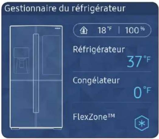 SAMSUNG RF28K9580SR - Gestionnaire du réfrigérateur - 1