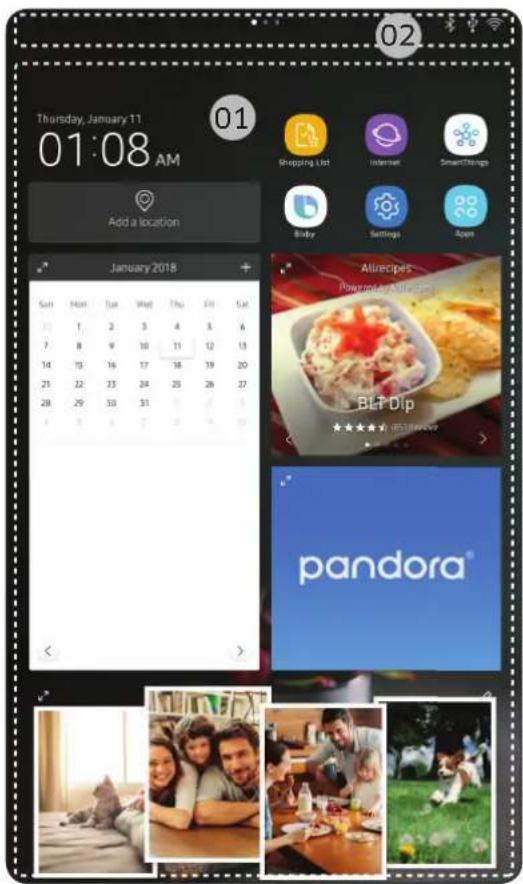 SAMSUNG RF28NHEDBSG - Home screen - 1