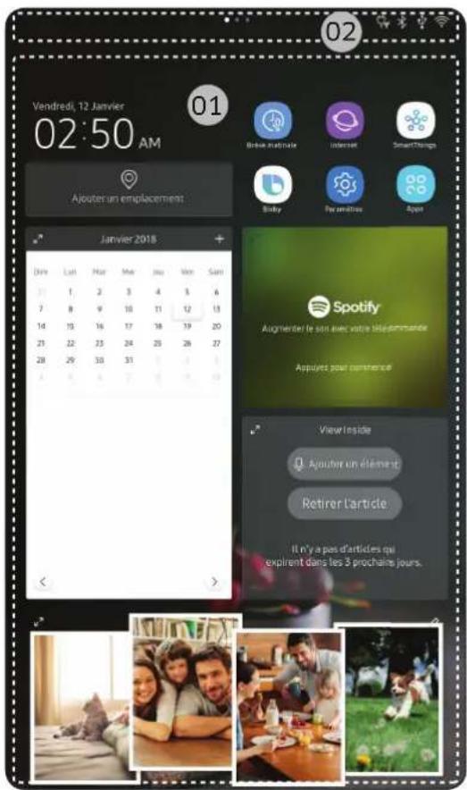 SAMSUNG RF28NHEDBSG - Écran d'accueil - 1