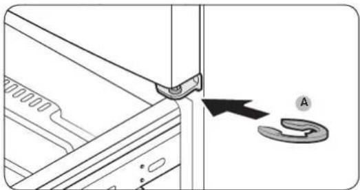 SAMSUNG RF28NHEDBSG - PASO 5 Ajuste la altura de la puerta - 3