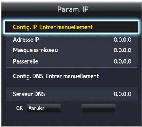 SAMSUNG UA48H4203AW - Réseau > Paramètres réseau - 3