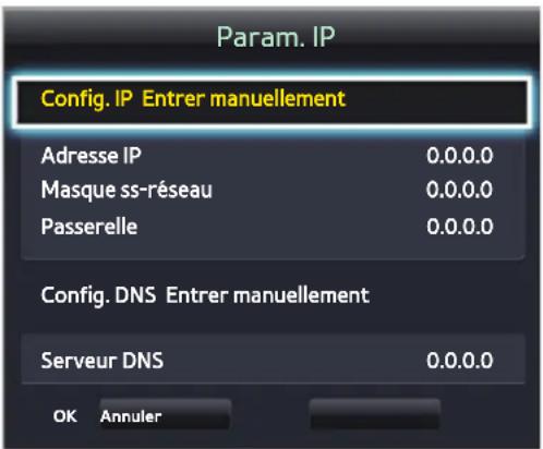 SAMSUNG UA48H4203AW - Réseau > Paramètres réseau - 3
