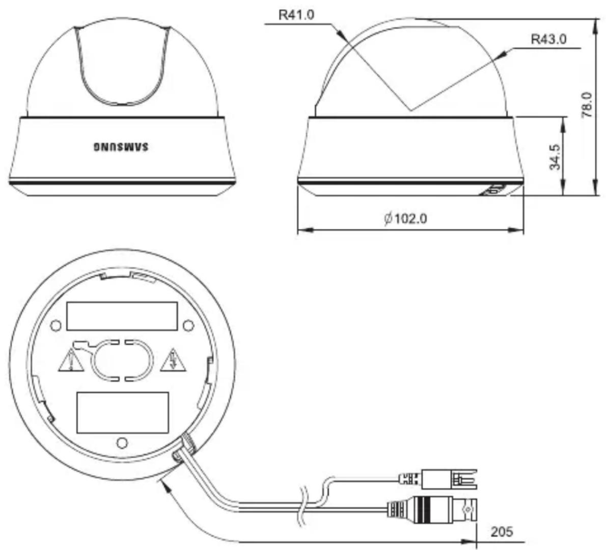 SAMSUNG SCCB5315BP - Einstellen der Kamerarichtung - 3