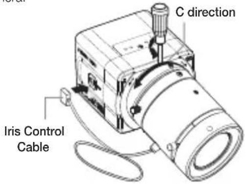 SAMSUNG SCCB1310P - Install the lens - 1