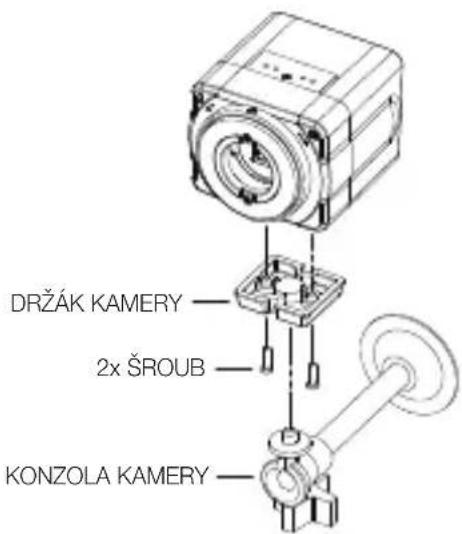 DRŽÁK KAMERY 2x ŠROUB KONZOLA KAMERY