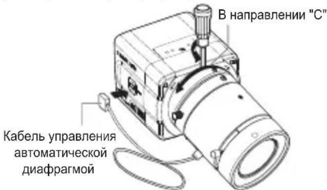 SAMSUNG SCCB1310P - Установка объектива - 1