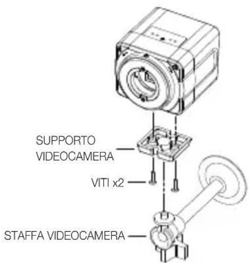 SUPPORTO VIDEO CAMERA VITI x2 STAFFA VIDEO CAMERA