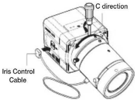 SAMSUNG SCCB1011 - Install the lens - 1