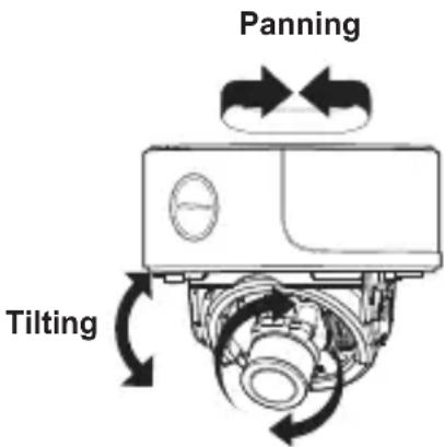 SAMSUNG SCCB5394P - Adjusting the camera direction - 1
