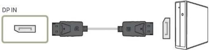 SAMSUNG U32R594CWU - Connexion à l'aide du cable DP - 2