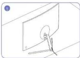 SAMSUNG U32R594CWU - Fixation du socle - 5