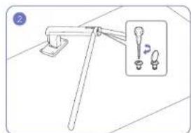 SAMSUNG U32R594CWU - Fixation du socle - 2