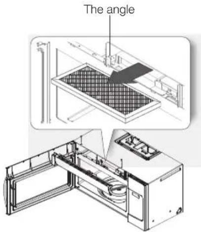 SAMSUNG ME19R7041FG - REPLACING THE CHARCOAL FILTER - 1