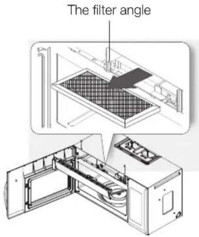 SAMSUNG ME21K6000AS - REPLACING THE CHARCOAL FILTER - 1