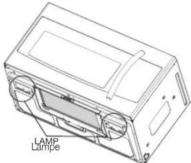 SAMSUNG ME21K6000AS - REPLACEMENT DE L'AMPOULE DE LA SURFACE DE CUISSON/VEILLEUSE - 1