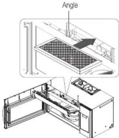 SAMSUNG ME19R7041FS - REEMPLACEMENT DU FILTRÉ À CHARBON - 2