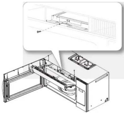 SAMSUNG ME19R7041FS - REEMPLACEMENT DE L'AMPOULE DE LA SURFACE DE CUISSON/VEILLEUSE - 3