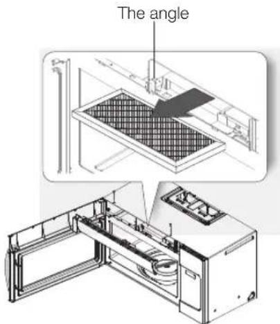 SAMSUNG ME19R7041FS - REPLACING THE CHARCOAL FILTER - 1