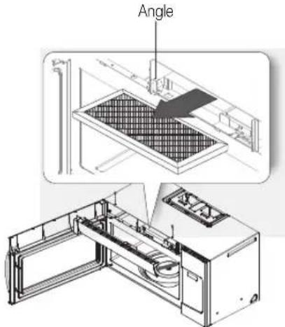 SAMSUNG ME19R7041FS - REEMPLACEMENT DU FILTRÉ À CHARBON - 1