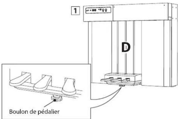 KAWAI Novus NV10 - Assemblage des pieds au pédalier - 1