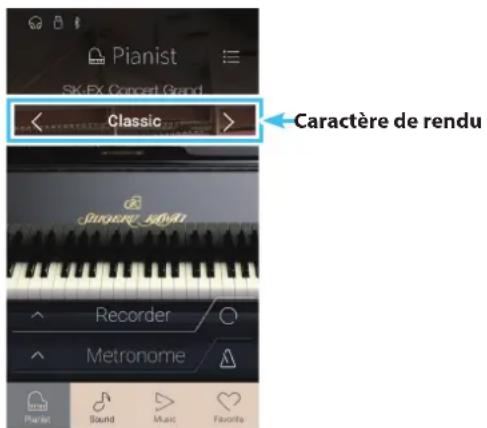 KAWAI Novus NV10 - ■ Sélection du caractère de rendu - 1