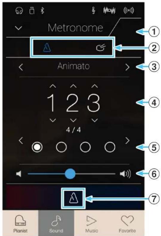 KAWAI Novus NV10 - Réglages Metronome - 1
