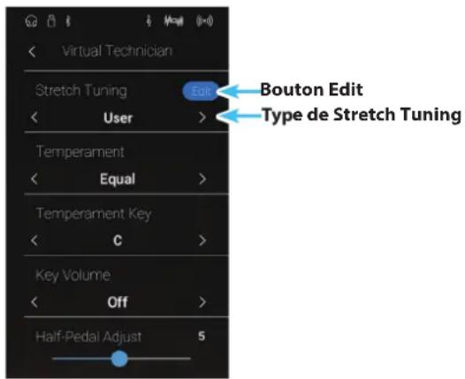 KAWAI Novus NV10 - ■ Réglage de la fonction User Tuning - 1