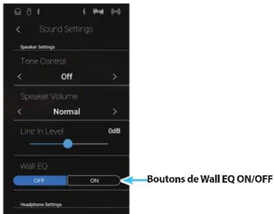 KAWAI Novus NV10 - ■ Modifier le paramètre Wall EQ - 1