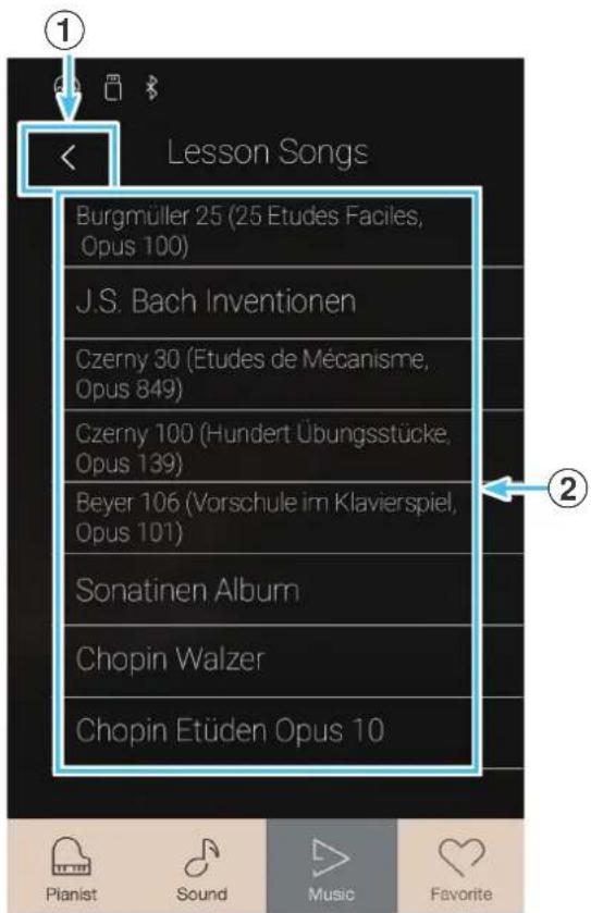 KAWAI Novus NV10 - ② Liste des livres de leçons - 1