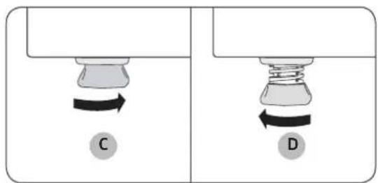 SAMSUNG DV22N6800HW - STEP 2 Level the dryer - 2
