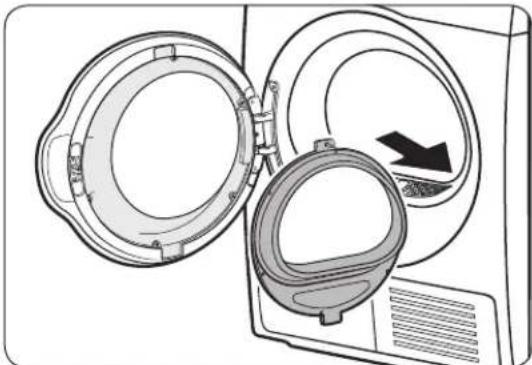 SAMSUNG DV22N6800HW - Switching the door position - 3