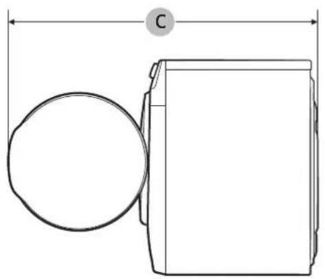SAMSUNG DVE45T6005W - Dimensions - 2