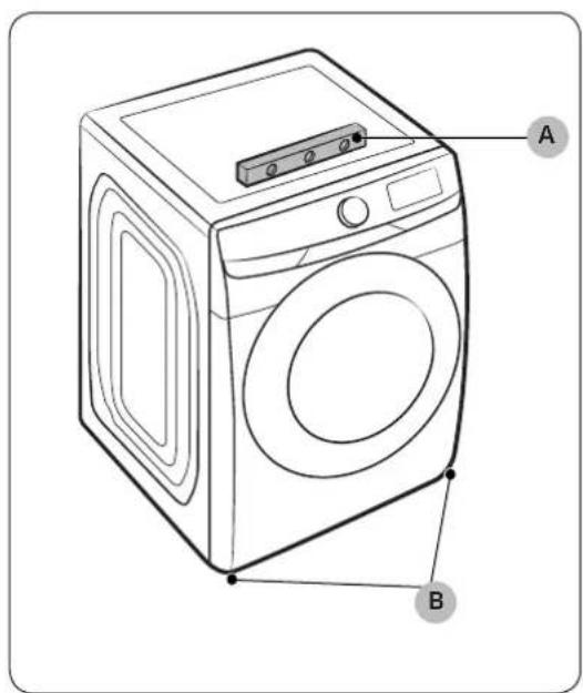 SAMSUNG DVE45T6005W - PASO 4 Nivele la secadora - 1