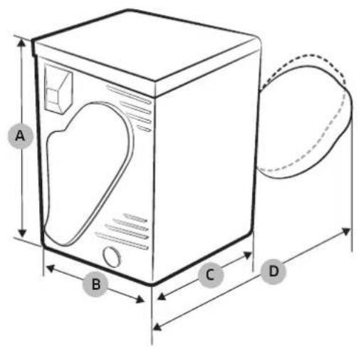 SAMSUNG DVE22N6850W - Specification sheet - 1