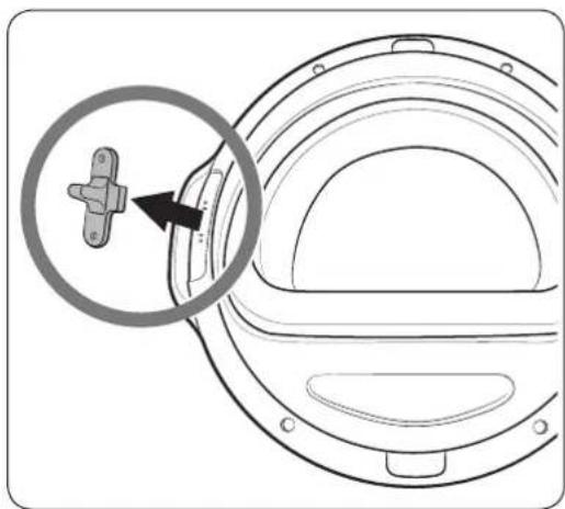 SAMSUNG DVE22N6850W - Switching the door position - 5