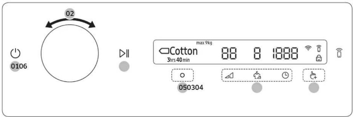 SAMSUNG DV8GT5220AW - Eenprogrammabedienen - 1