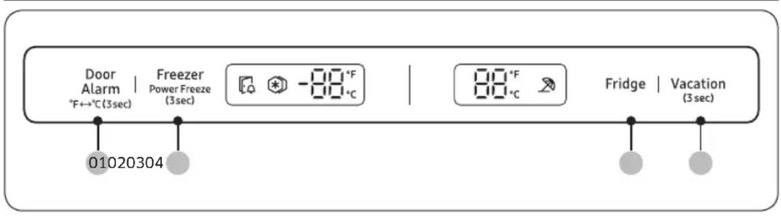 SAMSUNG RL1505SBASR - Control panel - 1