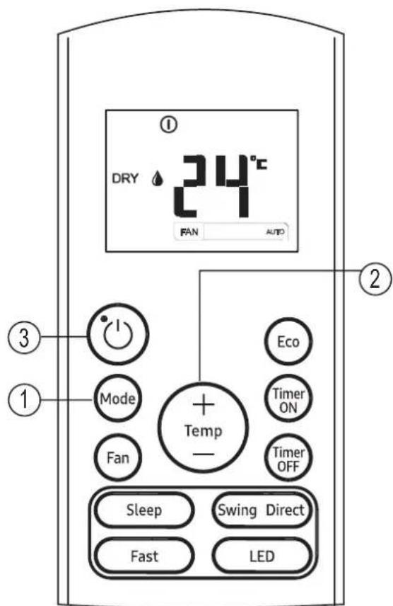 SAMSUNG AR09TXHQASIN - Comment utiliser les boutons - 1