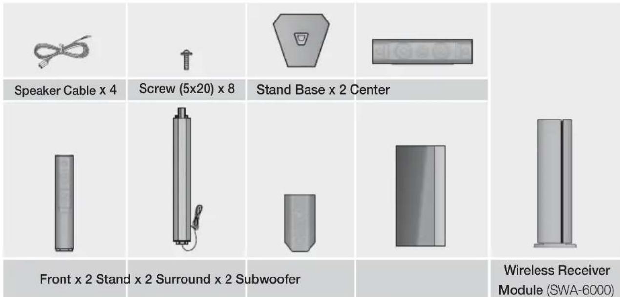 SAMSUNG HTH6500WM - Speaker Components - 2