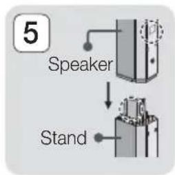 SAMSUNG HTH6500WM - \* HT-H6530WM only - Front Speakers - 5