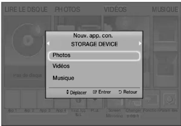 SAMSUNG HTJ5530 - Méthode 1: Si vous connectez un périphérique USB pendant que le produit est en fonction - 1
