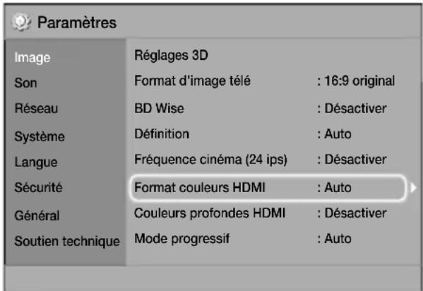 SAMSUNG HTJ5530 - Accès à l'écran Paramètres - 1