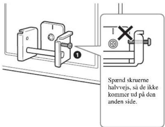 SONY SUWL51 - Monter tv'et aller skærmen på pladen. - 1
