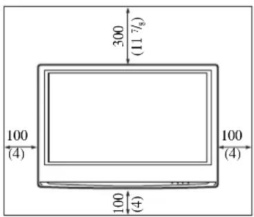 SONY SUWL51 - Referring to the TV or monitor installing dimensions table on page 12 and placing the supplied paper template on a perpendicular and flat wall, decide on the installation location. - 1